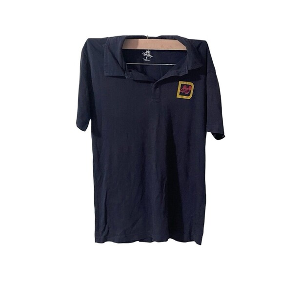 Disney Polo Shirt Blue 40th Anniversary Button Short Sleeve Top Size Small - Picture 1 of 16